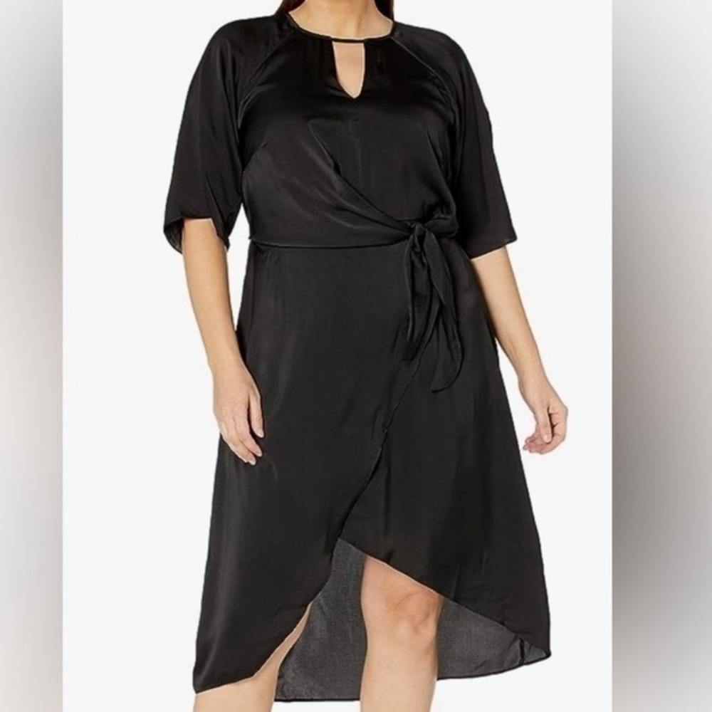 NWT Size 24 - City Chic Black Midi Dress